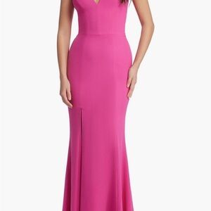 Dress the Population Fuchsia Maxi Dress
